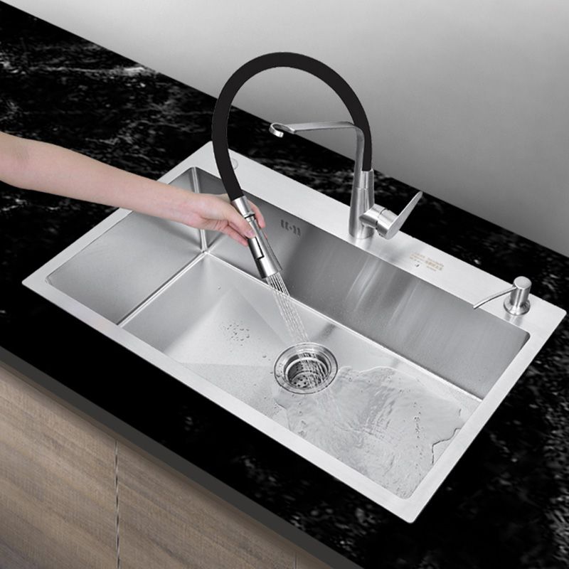 Contemporary Kitchen Sink Stainless Steel Drain Assembly Kitchen Sink Clearhalo 'Home Improvement' 'home_improvement' 'home_improvement_kitchen_sinks' 'Kitchen Remodel & Kitchen Fixtures' 'Kitchen Sinks & Faucet Components' 'Kitchen Sinks' 'kitchen_sinks' 1200x1200_58edf71e-347c-4be2-8f27-8254dfcc93dc