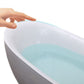 Freestanding Oval Bath Tub Modern Acrylic-Fiberglass Soaking Bathtub Clearhalo 'Bathroom Remodel & Bathroom Fixtures' 'Bathtubs' 'Home Improvement' 'home_improvement' 'home_improvement_bathtubs' 'Showers & Bathtubs' 1200x1200_58f95994-e015-4afb-838b-96290330ea62