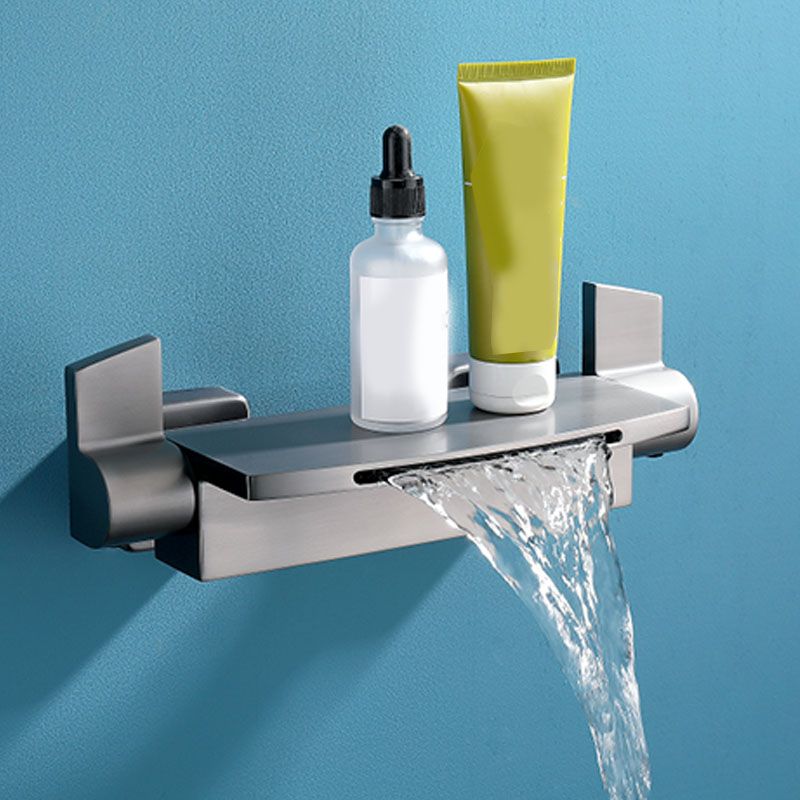 Contemporary Bathroom Faucet Wall Mounted Copper Fixed Clawfoot Tub Faucet Clearhalo 'Bathroom Remodel & Bathroom Fixtures' 'Bathtub Faucets' 'bathtub_faucets' 'Home Improvement' 'home_improvement' 'home_improvement_bathtub_faucets' 1200x1200_5906b288-b0be-4cee-b536-22db28f93d0f