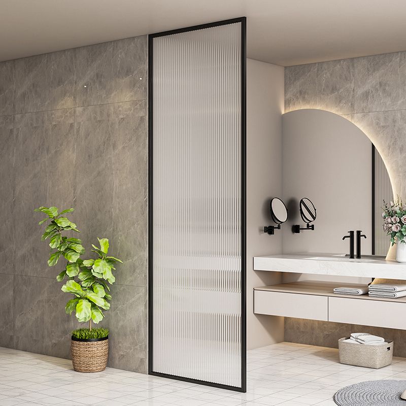 Simple Bathroom Tempered Glass Bath Screen, Full Frame Fixed Partition Screen Clearhalo 'Bathroom Remodel & Bathroom Fixtures' 'Home Improvement' 'home_improvement' 'home_improvement_shower_tub_doors' 'Shower and Tub Doors' 'shower_tub_doors' 'Showers & Bathtubs' 1200x1200_5945552f-b56f-4990-bda6-d92abaa85854