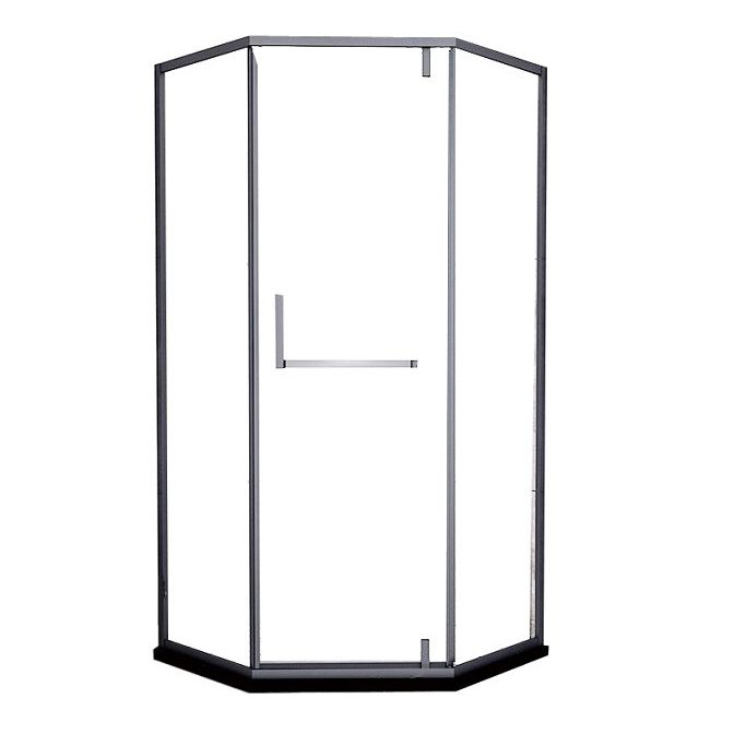 304 Stainless Steel Frame Shower Enclosure with 2 Door Handle Clearhalo 'Bathroom Remodel & Bathroom Fixtures' 'Home Improvement' 'home_improvement' 'home_improvement_shower_stalls_enclosures' 'Shower Stalls & Enclosures' 'shower_stalls_enclosures' 'Showers & Bathtubs' 1200x1200_594c2d31-ef2e-40af-ac32-0d635f638905