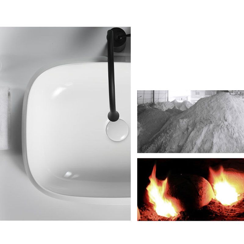 Porcelain Vessel Lavatory Sink Rectangular Shape Bathroom Sink Clearhalo 'Bathroom Remodel & Bathroom Fixtures' 'Bathroom Sinks & Faucet Components' 'Bathroom Sinks' 'bathroom_sink' 'Home Improvement' 'home_improvement' 'home_improvement_bathroom_sink' 1200x1200_595205bc-d820-44ae-9f32-713867f184c9