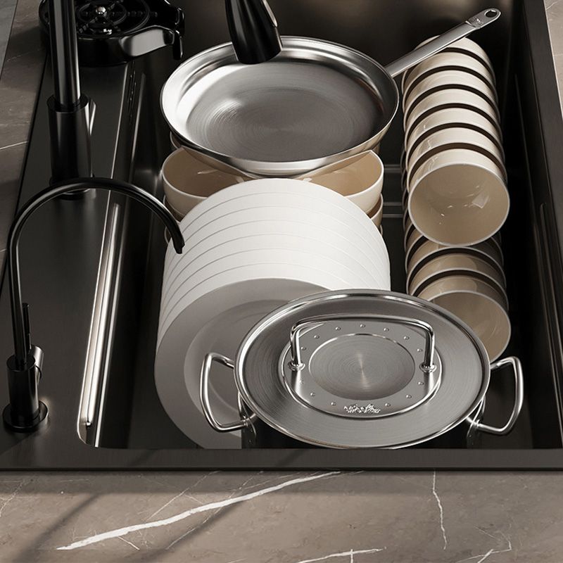 Modern Style Kitchen Sink Stainless Steel Kitchen Sink with Right Drain Placement Clearhalo 'Home Improvement' 'home_improvement' 'home_improvement_kitchen_sinks' 'Kitchen Remodel & Kitchen Fixtures' 'Kitchen Sinks & Faucet Components' 'Kitchen Sinks' 'kitchen_sinks' 1200x1200_596f62a3-3755-4902-a7e5-5e575678d761