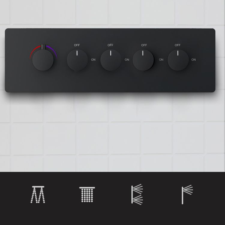 All-copper Concealed Shower Set In-wall Bathroom Minimalist Waterfall Shower Clearhalo 'Bathroom Remodel & Bathroom Fixtures' 'Home Improvement' 'home_improvement' 'home_improvement_shower_faucets' 'Shower Faucets & Systems' 'shower_faucets' 'Showers & Bathtubs Plumbing' 'Showers & Bathtubs' 1200x1200_5981b888-55dc-4ca1-9e6d-8083399c22ce