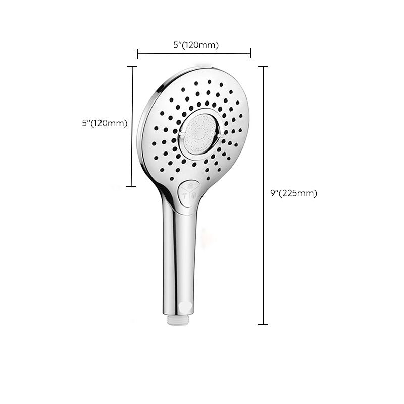 Contemporary Shower Head Combo Metal Round Handheld Shower Head Clearhalo 'Bathroom Remodel & Bathroom Fixtures' 'Home Improvement' 'home_improvement' 'home_improvement_shower_heads' 'Shower Heads' 'shower_heads' 'Showers & Bathtubs Plumbing' 'Showers & Bathtubs' 1200x1200_59859cf9-d34c-4516-a7f2-597e662ddd1e
