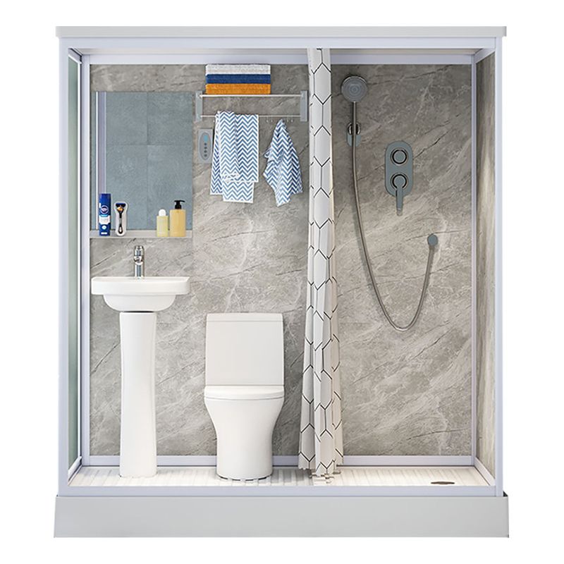 Frosted Tempered Glass Shower Enclosure Rectangle Shower Enclosure Clearhalo 'Bathroom Remodel & Bathroom Fixtures' 'Home Improvement' 'home_improvement' 'home_improvement_shower_stalls_enclosures' 'Shower Stalls & Enclosures' 'shower_stalls_enclosures' 'Showers & Bathtubs' 1200x1200_5989e05d-e6b5-4f12-a266-b02ae6669be6