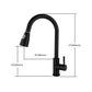 Kitchen Faucet Cold and Hot Controlled Rod Handle Stainless Black Kitchen Faucet Clearhalo 'Home Improvement' 'home_improvement' 'home_improvement_kitchen_faucets' 'Kitchen Faucets' 'Kitchen Remodel & Kitchen Fixtures' 'Kitchen Sinks & Faucet Components' 'kitchen_faucets' 1200x1200_59ac373e-6514-427d-a4de-45d8321e95e7