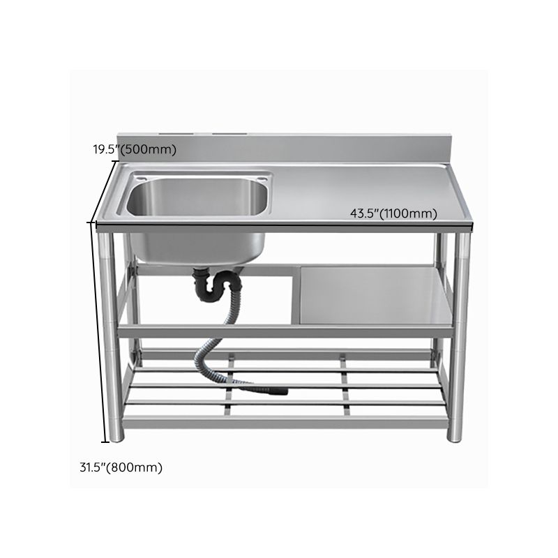 Modern Style Kitchen Sink All-in-one Stainless Steel Kitchen Sink with Drain Assembly Clearhalo 'Home Improvement' 'home_improvement' 'home_improvement_kitchen_sinks' 'Kitchen Remodel & Kitchen Fixtures' 'Kitchen Sinks & Faucet Components' 'Kitchen Sinks' 'kitchen_sinks' 1200x1200_59acb035-ba25-41b8-b7f1-b7af50ccfe1c