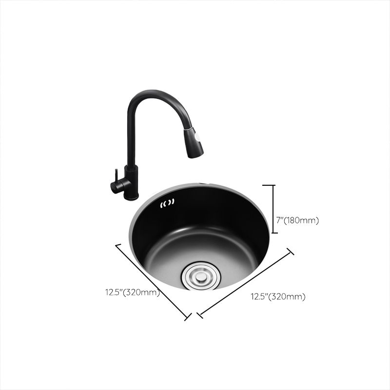 Single Bowl Kitchen Sink Round Stainless Steel Sink with Drain Strainer Kit Clearhalo 'Home Improvement' 'home_improvement' 'home_improvement_kitchen_sinks' 'Kitchen Remodel & Kitchen Fixtures' 'Kitchen Sinks & Faucet Components' 'Kitchen Sinks' 'kitchen_sinks' 1200x1200_59c9534e-ba74-45c3-b08d-dd7a72661ec3