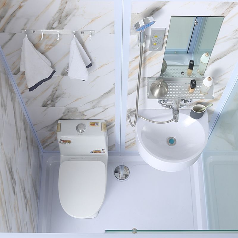 Modern Frosted Shower Stall Rectangle Tempered Shower Stall for Bathroom Clearhalo 'Bathroom Remodel & Bathroom Fixtures' 'Home Improvement' 'home_improvement' 'home_improvement_shower_stalls_enclosures' 'Shower Stalls & Enclosures' 'shower_stalls_enclosures' 'Showers & Bathtubs' 1200x1200_59e06832-3916-4460-bf63-4035b33982f6