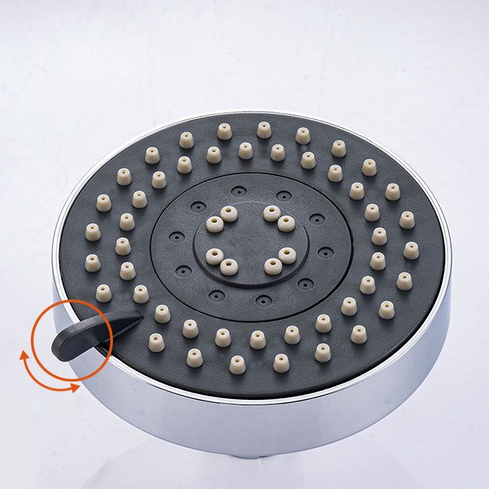 Round Small Top Shower Head Wall-Mount Adjustable Shower Head Clearhalo 'Bathroom Remodel & Bathroom Fixtures' 'Home Improvement' 'home_improvement' 'home_improvement_shower_heads' 'Shower Heads' 'shower_heads' 'Showers & Bathtubs Plumbing' 'Showers & Bathtubs' 1200x1200_5a012402-c917-4280-8488-24d7f75e1ee8