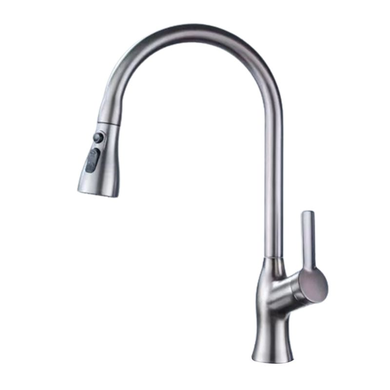 Modern 1-Handle Faucet Pull down with Water Dispenser Standard Kitchen Faucet Clearhalo 'Home Improvement' 'home_improvement' 'home_improvement_kitchen_faucets' 'Kitchen Faucets' 'Kitchen Remodel & Kitchen Fixtures' 'Kitchen Sinks & Faucet Components' 'kitchen_faucets' 1200x1200_5a0a3622-b5ff-45c7-b195-78c6cce2afbb