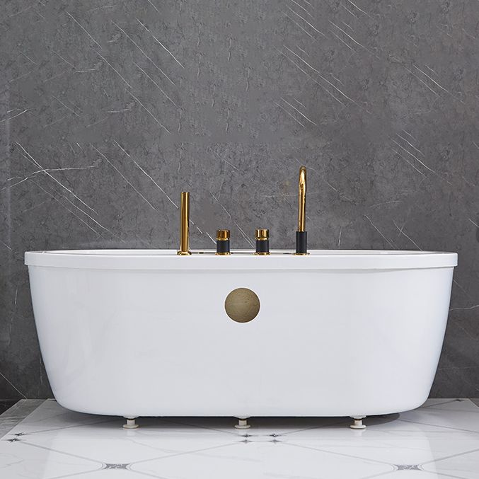 Modern Oval Center Bath Acrylic Freestanding Soaking White Bathtub Clearhalo 'Bathroom Remodel & Bathroom Fixtures' 'Bathtubs' 'Home Improvement' 'home_improvement' 'home_improvement_bathtubs' 'Showers & Bathtubs' 1200x1200_5a127742-cab3-4045-90e9-07e1d8c2139d