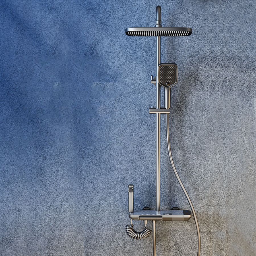 Sistema de ducha Cabezal de ducha de mano cuadrado Ajuste de ducha de masaje