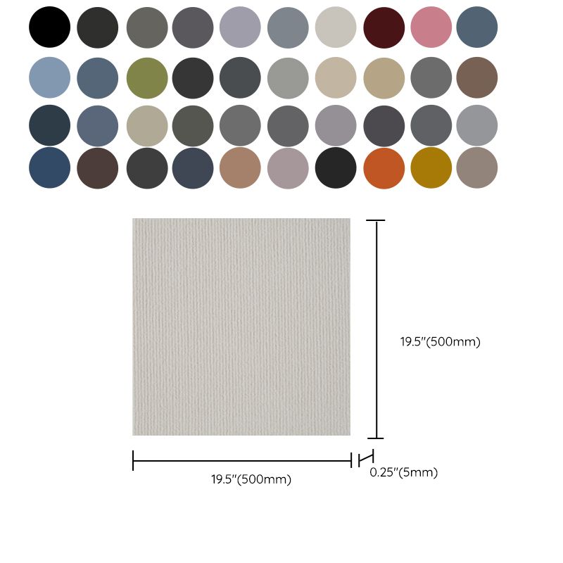 Carpet Tile Fade Resistant Non-Skid Solid Color Self Peel and Stick Carpet Tiles Bedroom Clearhalo 'Carpet Tiles & Carpet Squares' 'carpet_tiles_carpet_squares' 'Flooring 'Home Improvement' 'home_improvement' 'home_improvement_carpet_tiles_carpet_squares' Walls and Ceiling' 1200x1200_5a3540cc-bbfb-4fe4-896a-5407d2a26d44