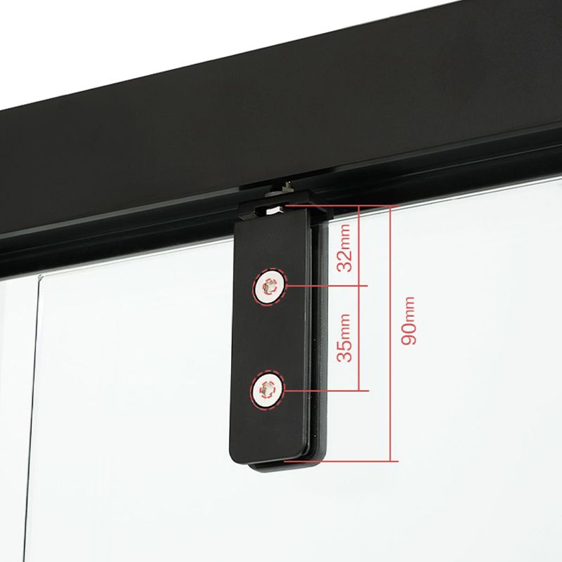 Narrow Edge Semi Frameless Shower Door Tempered Glass Single Sliding Shower Door Clearhalo 'Bathroom Remodel & Bathroom Fixtures' 'Home Improvement' 'home_improvement' 'home_improvement_shower_tub_doors' 'Shower and Tub Doors' 'shower_tub_doors' 'Showers & Bathtubs' 1200x1200_5a4cd8b0-54ed-4316-afa7-3dcb026f1274