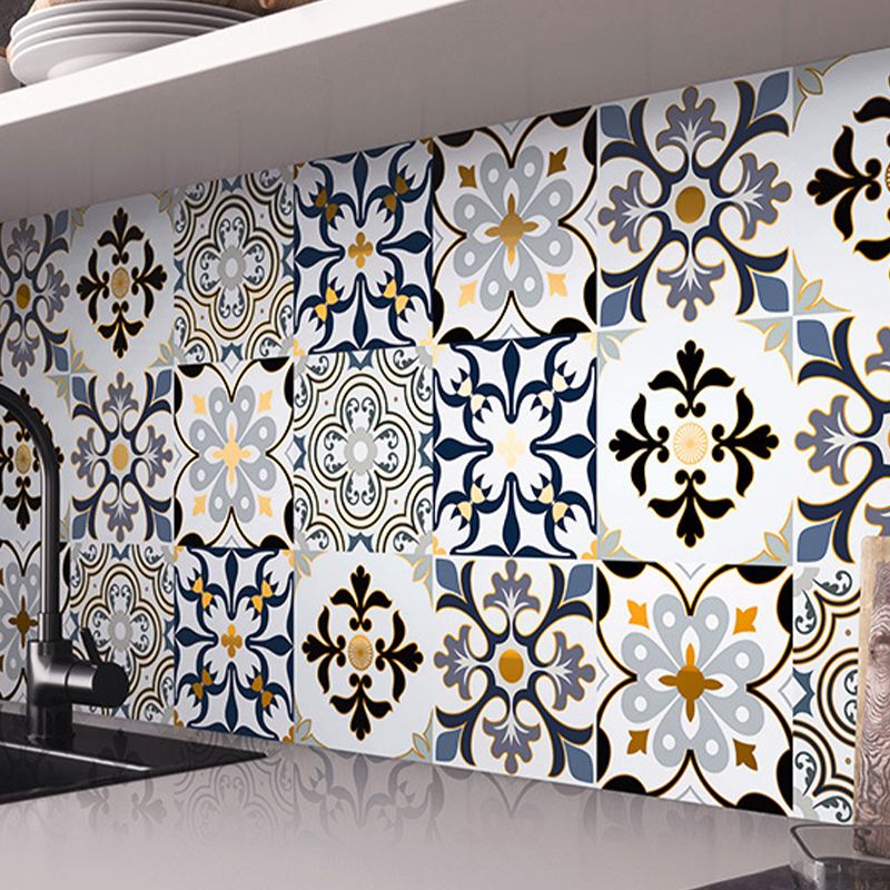 PVC Square Peel & Stick Mosaic Tile Multi-Color Kitchen and Bathroom Single Tile Clearhalo 'Flooring 'Home Improvement' 'home_improvement' 'home_improvement_peel_stick_blacksplash' 'Peel & Stick Backsplash Tile' 'peel_stick_blacksplash' 'Walls & Ceilings' Walls and Ceiling' 1200x1200_5a4e4da3-2ee8-4390-af9a-7ca99e363758