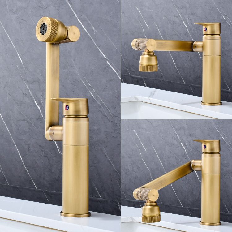 Luxury Vessel Faucet Swivel Spout High-Arc Single Handle Vessel Faucet Clearhalo 'Bathroom Remodel & Bathroom Fixtures' 'Bathroom Sink Faucets' 'Bathroom Sinks & Faucet Components' 'bathroom_sink_faucets' 'Home Improvement' 'home_improvement' 'home_improvement_bathroom_sink_faucets' 1200x1200_5a5c3442-b277-4317-a3c9-efe3a45a2e86