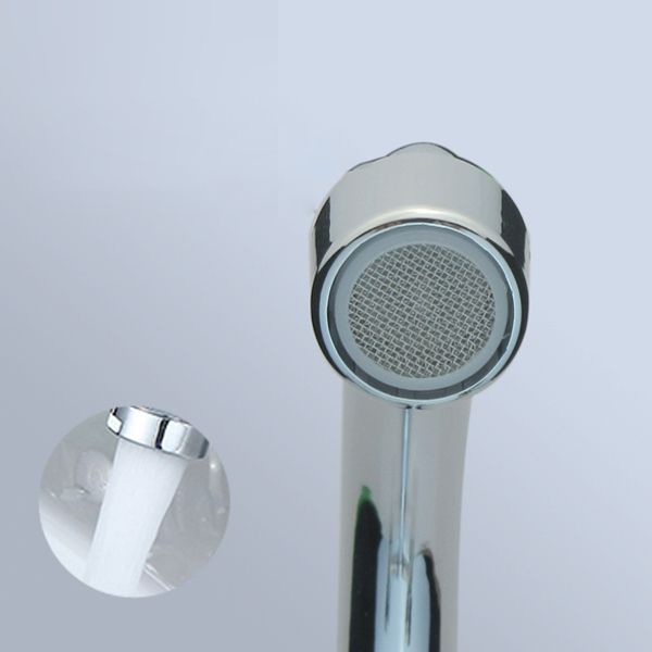 Modern Bar Prep Kitchen Faucet Brass Knob Handle with Deck Plate Kitchen Faucet Clearhalo 'Home Improvement' 'home_improvement' 'home_improvement_kitchen_faucets' 'Kitchen Faucets' 'Kitchen Remodel & Kitchen Fixtures' 'Kitchen Sinks & Faucet Components' 'kitchen_faucets' 1200x1200_5a8a02b4-fe18-4e8d-811a-1eed644f91cd