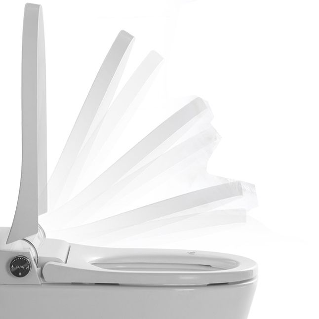 Elongated Wall Hung Toilet Ceramic Smart Toilet with Unlimited Warm Water Clearhalo 'Bathroom Remodel & Bathroom Fixtures' 'Bidets' 'Home Improvement' 'home_improvement' 'home_improvement_bidets' 'Toilets & Bidets' 1200x1200_5a9ab43e-bd6a-4c5e-9ea1-a63ff1f5cf2a