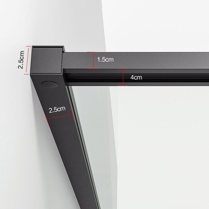 Contemporary Plain Shower Enclosure Neo-Angle Clear Semi-Frameless Shower Enclosure Clearhalo 'Bathroom Remodel & Bathroom Fixtures' 'Home Improvement' 'home_improvement' 'home_improvement_shower_stalls_enclosures' 'Shower Stalls & Enclosures' 'shower_stalls_enclosures' 'Showers & Bathtubs' 1200x1200_5aa9eefc-2377-4d68-888e-6a9490613026