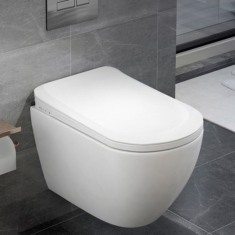 Scandinavian Wall Hung Toilet Set Elongated Bowl Shape Smart Bidet Clearhalo 'Bathroom Remodel & Bathroom Fixtures' 'Bidets' 'Home Improvement' 'home_improvement' 'home_improvement_bidets' 'Toilets & Bidets' 1200x1200_5aac0fed-579a-46be-875a-09e671e41a04