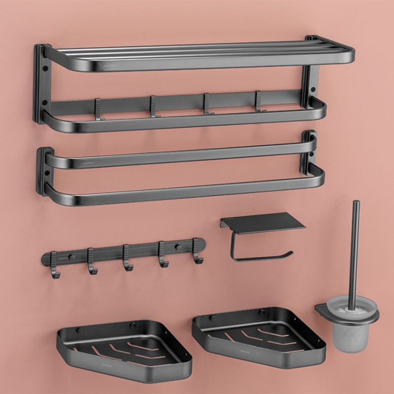 Modern Bathroom Accessory Kit Paper Holder Bath Shelf Bath Hardware Set Clearhalo 'Bathroom Hardware Sets' 'Bathroom Hardware' 'Bathroom Remodel & Bathroom Fixtures' 'bathroom_hardware_sets' 'Home Improvement' 'home_improvement' 'home_improvement_bathroom_hardware_sets' 1200x1200_5ac0a8d5-9b29-4873-843d-c0366a3646aa