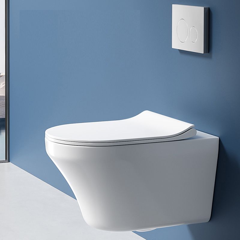 Contemporary Ceramic Flush Toilet Wall Mount Toilet Bowl for Washroom Clearhalo 'Bathroom Remodel & Bathroom Fixtures' 'Home Improvement' 'home_improvement' 'home_improvement_toilets' 'Toilets & Bidets' 'Toilets' 1200x1200_5ac93df2-9aa1-4767-bf55-2d024343ae1e