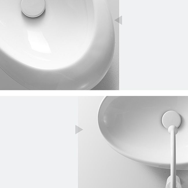 Modern Vessel Bathroom Sink Porcelain Oval Shut-Off Valve Included Vessel Clearhalo 'Bathroom Remodel & Bathroom Fixtures' 'Bathroom Sinks & Faucet Components' 'Bathroom Sinks' 'bathroom_sink' 'Home Improvement' 'home_improvement' 'home_improvement_bathroom_sink' 1200x1200_5acf4a0a-6fa9-402d-8244-f2104c848eb3