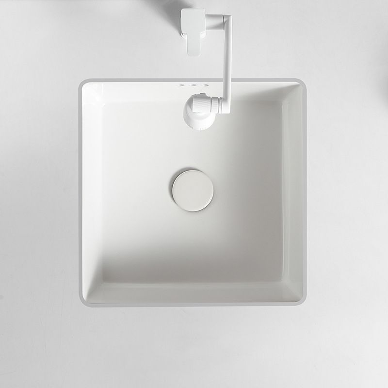 Modern Single Bowl Kitchen Sink Quartz Kitchen Sink with Round Shape Clearhalo 'Bathroom Remodel & Bathroom Fixtures' 'Bathroom Sinks & Faucet Components' 'Bathroom Sinks' 'bathroom_sink' 'Home Improvement' 'home_improvement' 'home_improvement_bathroom_sink' 1200x1200_5aee6ceb-eb16-45b6-9409-961e44c47e84