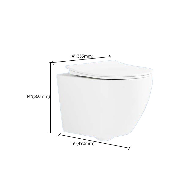 Contemporary Wall Hung Flush Toilet Ceramic Urine Toilet with Seat for Bathroom Clearhalo 'Bathroom Remodel & Bathroom Fixtures' 'Home Improvement' 'home_improvement' 'home_improvement_toilets' 'Toilets & Bidets' 'Toilets' 1200x1200_5af5a98a-0651-4941-8efe-1ef9941351fd
