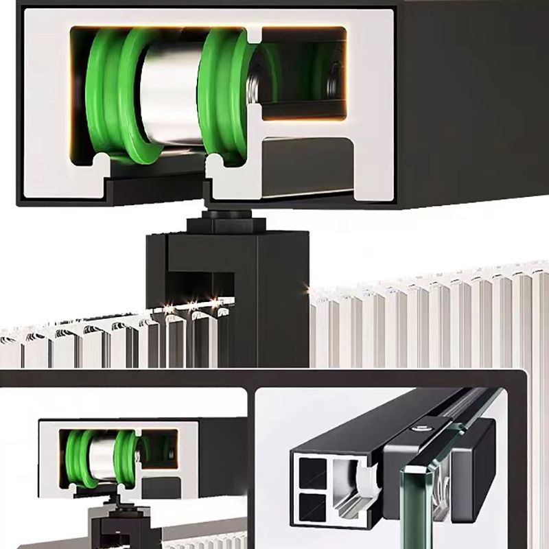 Single Sliding Gray Semi Frameless Shower Door Clear Shower Bath Door Clearhalo 'Bathroom Remodel & Bathroom Fixtures' 'Home Improvement' 'home_improvement' 'home_improvement_shower_tub_doors' 'Shower and Tub Doors' 'shower_tub_doors' 'Showers & Bathtubs' 1200x1200_5b39dc3d-97c6-4a69-8a84-0f3ead46d482