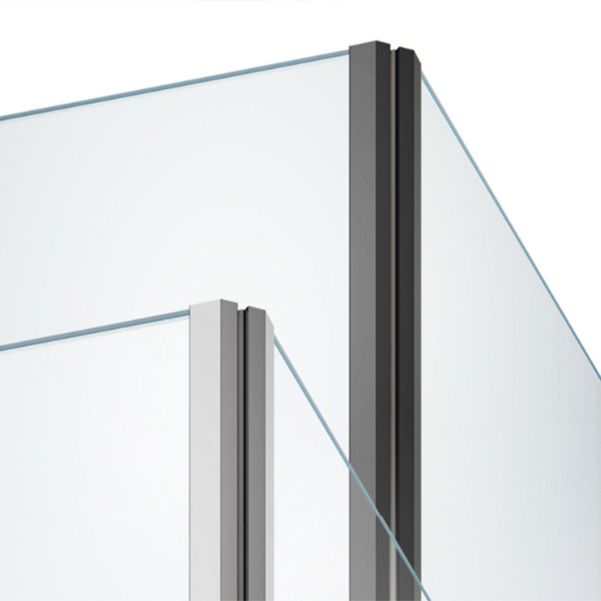 Tempered Shower Bath Door Frameless Bi-Fold Scratch Resistant Shower Doors Clearhalo 'Bathroom Remodel & Bathroom Fixtures' 'Home Improvement' 'home_improvement' 'home_improvement_shower_tub_doors' 'Shower and Tub Doors' 'shower_tub_doors' 'Showers & Bathtubs' 1200x1200_5ba67d23-bdc0-47e6-89b4-0986e681ecbb