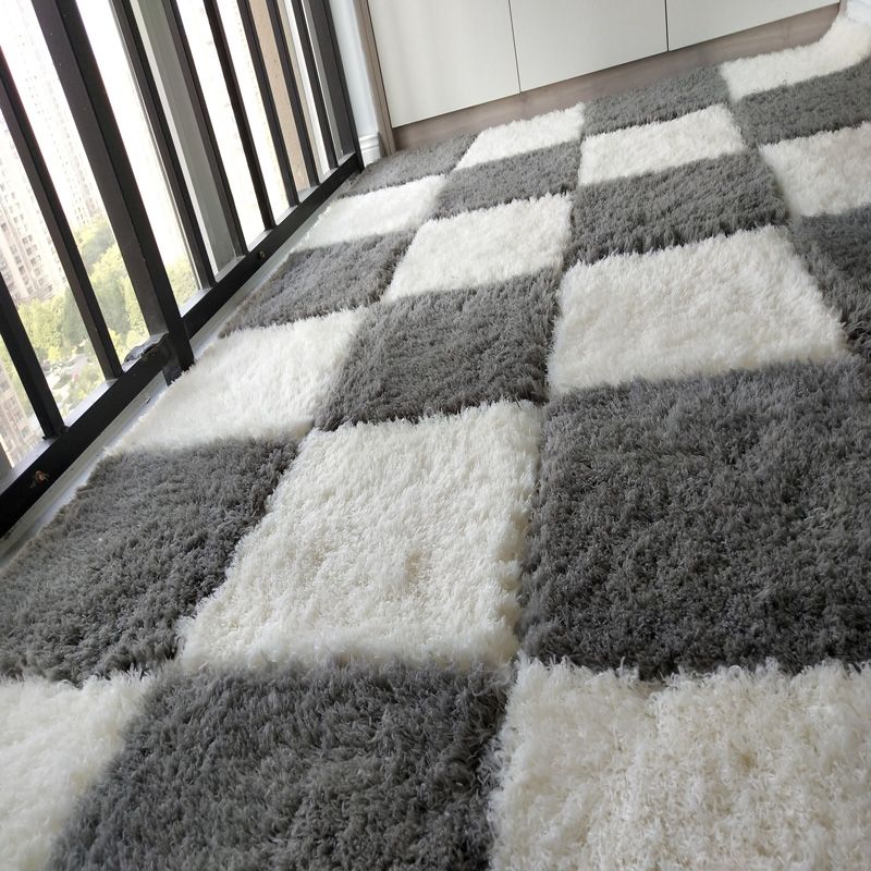 Modern Carpet Tiles Square Color Block Shag Interlocking Carpet Tiles Clearhalo 'Carpet Tiles & Carpet Squares' 'carpet_tiles_carpet_squares' 'Flooring 'Home Improvement' 'home_improvement' 'home_improvement_carpet_tiles_carpet_squares' Walls and Ceiling' 1200x1200_5bd4f784-bade-410a-a89a-1fd4b5babfe9