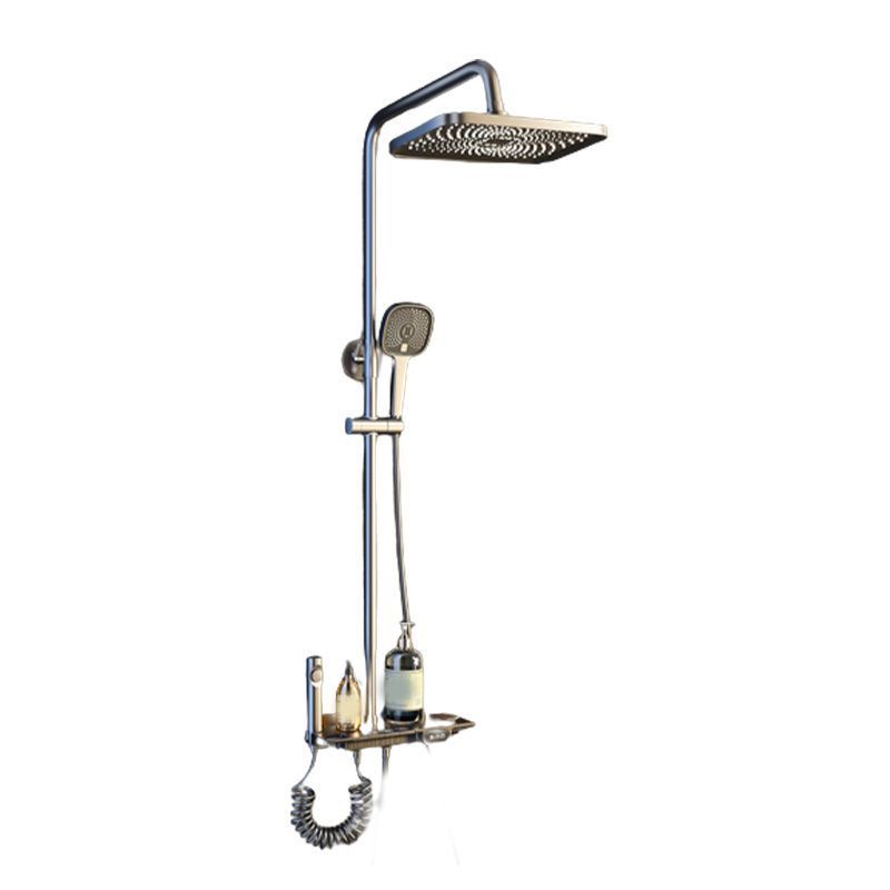 Grey Shower Set Shower Arm Wall Mounted Adjustable Spray Pattern Shower Hose Shower Set Clearhalo 'Bathroom Remodel & Bathroom Fixtures' 'Home Improvement' 'home_improvement' 'home_improvement_shower_faucets' 'Shower Faucets & Systems' 'shower_faucets' 'Showers & Bathtubs Plumbing' 'Showers & Bathtubs' 1200x1200_5bda8ce2-ee1a-4a9f-a4d7-863db4883a98