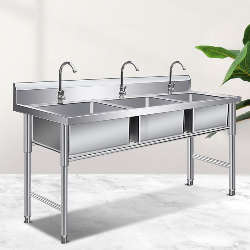 Basic Kitchen Sink Rectangular Workstation Sink with Faucets Clearhalo 'Home Improvement' 'home_improvement' 'home_improvement_kitchen_sinks' 'Kitchen Remodel & Kitchen Fixtures' 'Kitchen Sinks & Faucet Components' 'Kitchen Sinks' 'kitchen_sinks' 1200x1200_5be454ee-bd74-4509-b839-c6ded6302c35