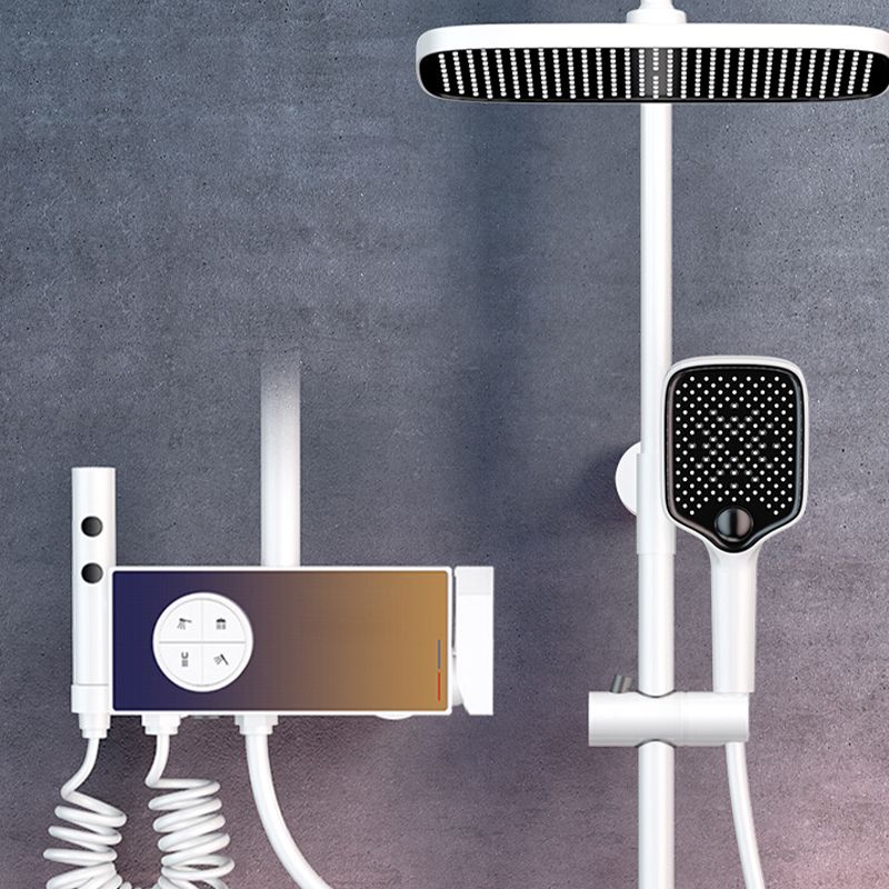 Smart Shower Set Digital Display Shower Ultra-thin Constant Temperature Shower Full Copper Clearhalo 'Bathroom Remodel & Bathroom Fixtures' 'Home Improvement' 'home_improvement' 'home_improvement_shower_faucets' 'Shower Faucets & Systems' 'shower_faucets' 'Showers & Bathtubs Plumbing' 'Showers & Bathtubs' 1200x1200_5be5efbc-e989-49d6-9b36-a2f35fd10cf3