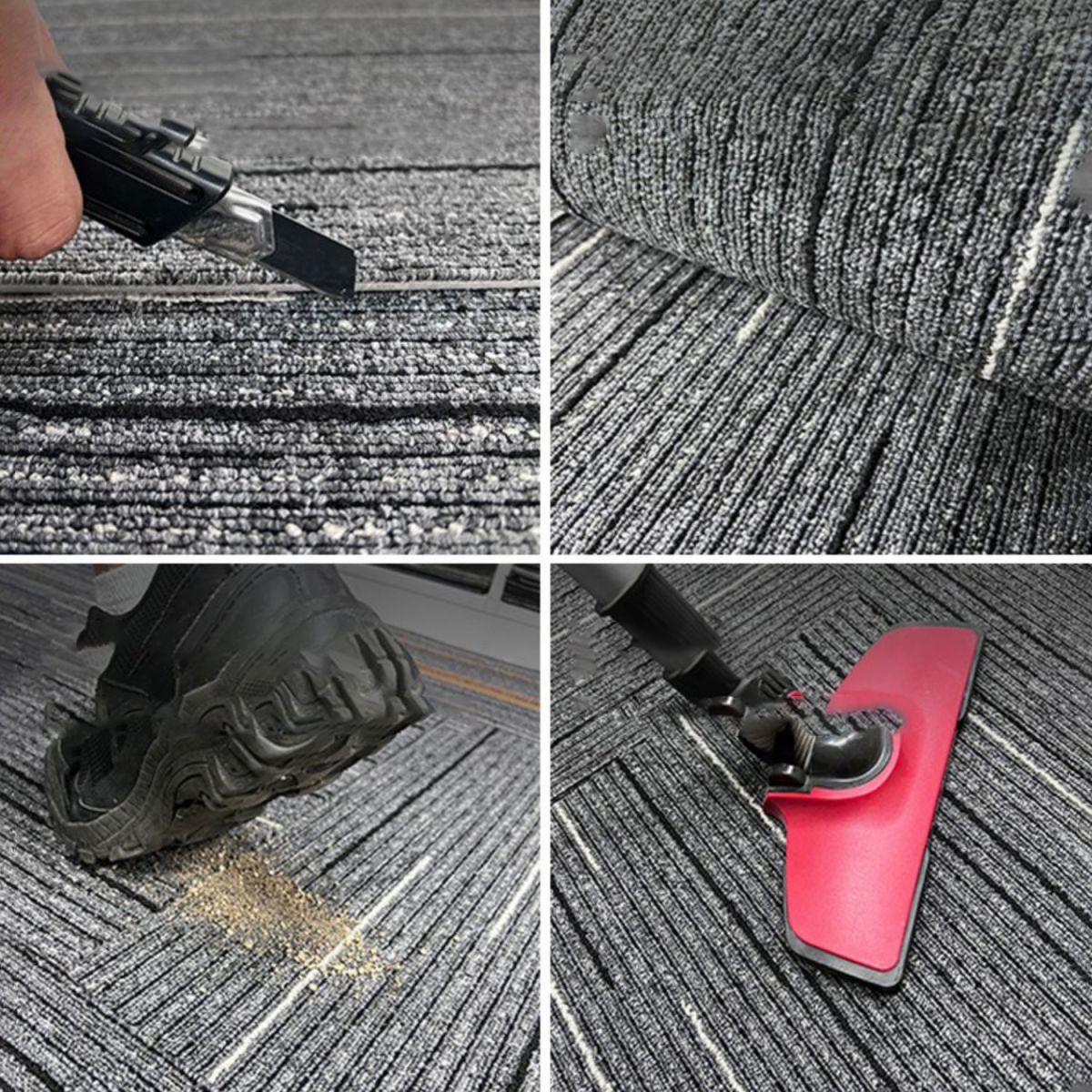 Modern Carpet Floor Tile Self Adhesive Level Loop Fade Resistant Carpet Tile Clearhalo 'Carpet Tiles & Carpet Squares' 'carpet_tiles_carpet_squares' 'Flooring 'Home Improvement' 'home_improvement' 'home_improvement_carpet_tiles_carpet_squares' Walls and Ceiling' 1200x1200_5c1a3c2e-6aaf-4218-bc5c-6fdfb6996a2b