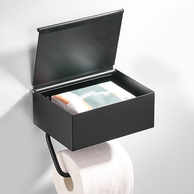 2 Piece Stainless Steel Classic Bathroom Accessory Set Black & Chrome Paper Holder Clearhalo 'Bathroom Hardware Sets' 'Bathroom Hardware' 'Bathroom Remodel & Bathroom Fixtures' 'bathroom_hardware_sets' 'Home Improvement' 'home_improvement' 'home_improvement_bathroom_hardware_sets' 1200x1200_5c2849e5-812c-468d-aec2-25e7b33abeed