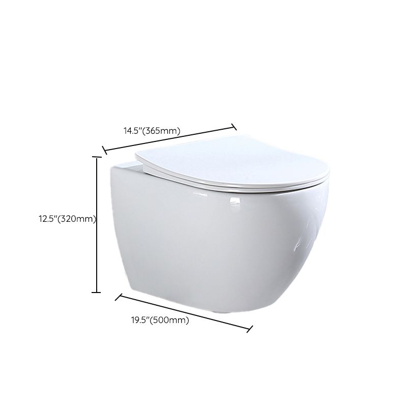 Modern Ceramic Flush Toilet Wall Hung White Toilet Bowl for Washroom Clearhalo 'Bathroom Remodel & Bathroom Fixtures' 'Home Improvement' 'home_improvement' 'home_improvement_toilets' 'Toilets & Bidets' 'Toilets' 1200x1200_5c369d46-4674-4b1c-89b8-a3b9b705a6e7