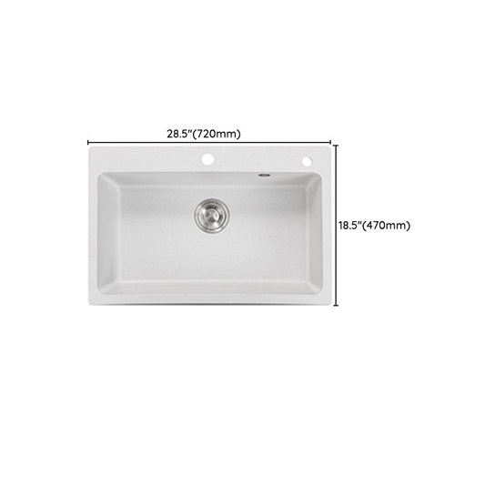 Single Bowl Kitchen Sink Modern Quartz Kitchen Sink with Drain Assembly Clearhalo 'Home Improvement' 'home_improvement' 'home_improvement_kitchen_sinks' 'Kitchen Remodel & Kitchen Fixtures' 'Kitchen Sinks & Faucet Components' 'Kitchen Sinks' 'kitchen_sinks' 1200x1200_5c511b40-96be-4103-ac47-ef957913bd0c