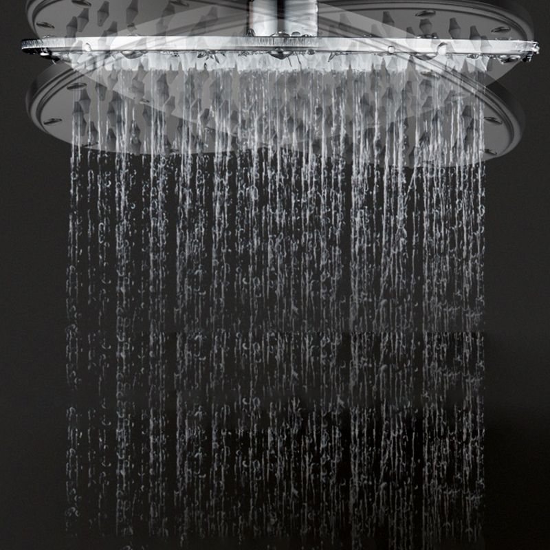Contemporary Shower Head Combo Polished Stainless Steel Ceiling Mounted Shower Head Clearhalo 'Bathroom Remodel & Bathroom Fixtures' 'Home Improvement' 'home_improvement' 'home_improvement_shower_heads' 'Shower Heads' 'shower_heads' 'Showers & Bathtubs Plumbing' 'Showers & Bathtubs' 1200x1200_5c61a04d-511a-45d1-bd31-576a8fc414b1