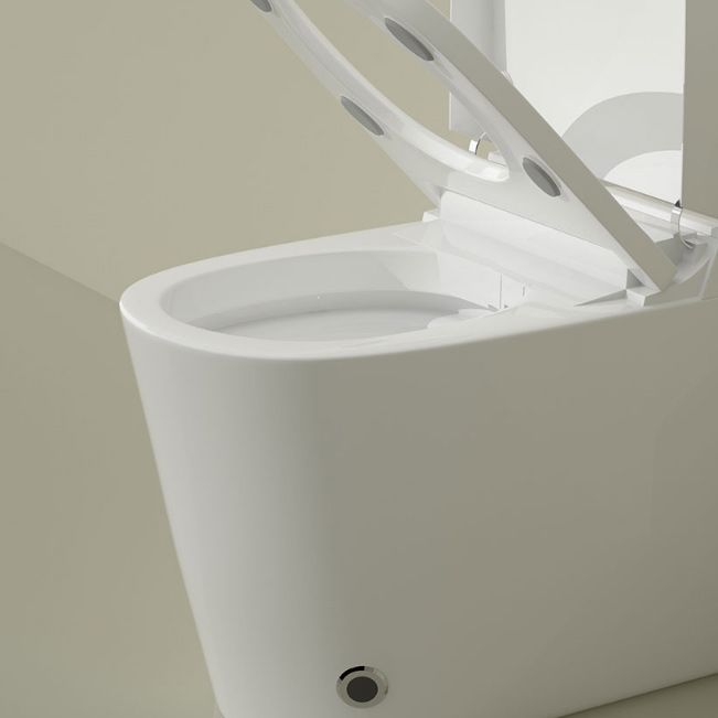 White Smart Toilet Ceramic Contemporary Foot Sensor Elongated Clearhalo 'Bathroom Remodel & Bathroom Fixtures' 'Bidets' 'Home Improvement' 'home_improvement' 'home_improvement_bidets' 'Toilets & Bidets' 1200x1200_5c635e9c-df18-42c9-94c3-6768c061f04c