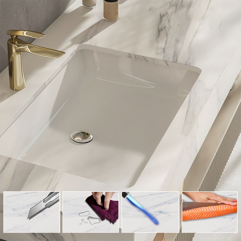 Bathroom Vanity Set Round LED Mirror Rectangular Sink Sink Vanity Clearhalo 'Bathroom Remodel & Bathroom Fixtures' 'Bathroom Vanities' 'bathroom_vanities' 'Home Improvement' 'home_improvement' 'home_improvement_bathroom_vanities' 1200x1200_5c7ef409-c1a7-41e1-a453-783992d2f788