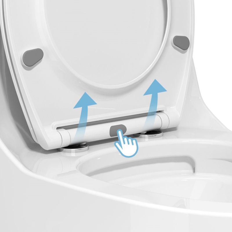 Modern Ceramic Flush Toilet Floor Mounted Urine Toilet with Slow Close Seat for Washroom Clearhalo 'Bathroom Remodel & Bathroom Fixtures' 'Home Improvement' 'home_improvement' 'home_improvement_toilets' 'Toilets & Bidets' 'Toilets' 1200x1200_5c8b7810-13dd-492c-b6fd-05b3b707611b