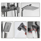 Adjustable Spray Pattern Shower Combo Metal Shower Faucet Arm Shower Head Clearhalo 'Bathroom Remodel & Bathroom Fixtures' 'Home Improvement' 'home_improvement' 'home_improvement_shower_faucets' 'Shower Faucets & Systems' 'shower_faucets' 'Showers & Bathtubs Plumbing' 'Showers & Bathtubs' 1200x1200_5c9265f5-67f8-47a3-bbc8-7ef8556ff423