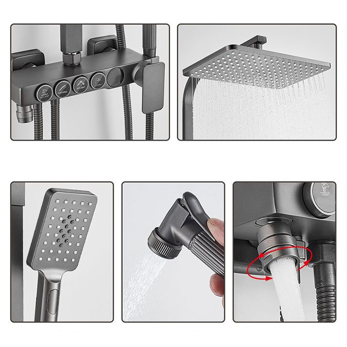 Adjustable Spray Pattern Shower Combo Metal Shower Faucet Arm Shower Head Clearhalo 'Bathroom Remodel & Bathroom Fixtures' 'Home Improvement' 'home_improvement' 'home_improvement_shower_faucets' 'Shower Faucets & Systems' 'shower_faucets' 'Showers & Bathtubs Plumbing' 'Showers & Bathtubs' 1200x1200_5c9265f5-67f8-47a3-bbc8-7ef8556ff423