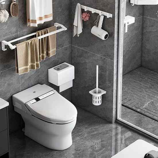 Modern White Bathroom Hardware Set Towel Bar Bath Shelf Bath Hardware ...