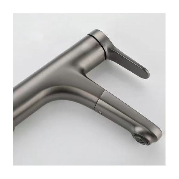 Modern Vessel Faucet Brass Lever Handle Swivel Spout Bathroom Vessel Faucet Clearhalo 'Bathroom Remodel & Bathroom Fixtures' 'Bathroom Sink Faucets' 'Bathroom Sinks & Faucet Components' 'bathroom_sink_faucets' 'Home Improvement' 'home_improvement' 'home_improvement_bathroom_sink_faucets' 1200x1200_5c9dbaa9-ca5c-41e5-bef3-20efcf782213