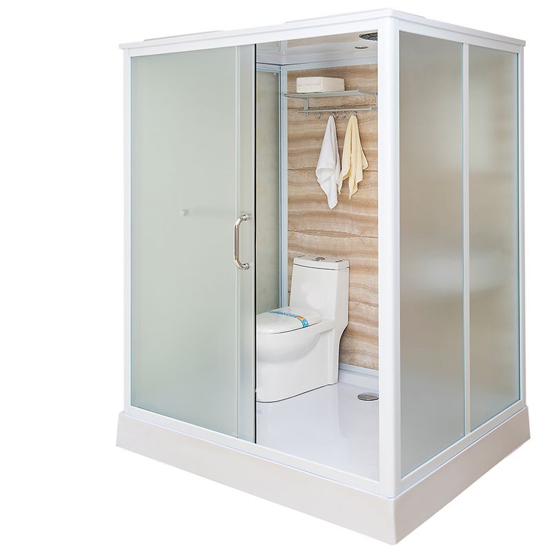 Framed Tempered Glass Shower Enclosure with Pedestal Full-Framed Shower Enclosure Clearhalo 'Bathroom Remodel & Bathroom Fixtures' 'Home Improvement' 'home_improvement' 'home_improvement_shower_stalls_enclosures' 'Shower Stalls & Enclosures' 'shower_stalls_enclosures' 'Showers & Bathtubs' 1200x1200_5cb7490b-cb65-4349-88e0-ce67d5f2c994